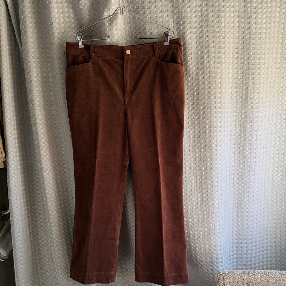Talbots Woman’s Dark Brown Corduroy Pants